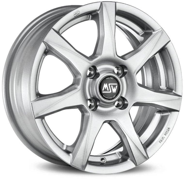 Alu kola MSW 77 5x14 4x100 ET45 63,4 stříbrná WheelsUp