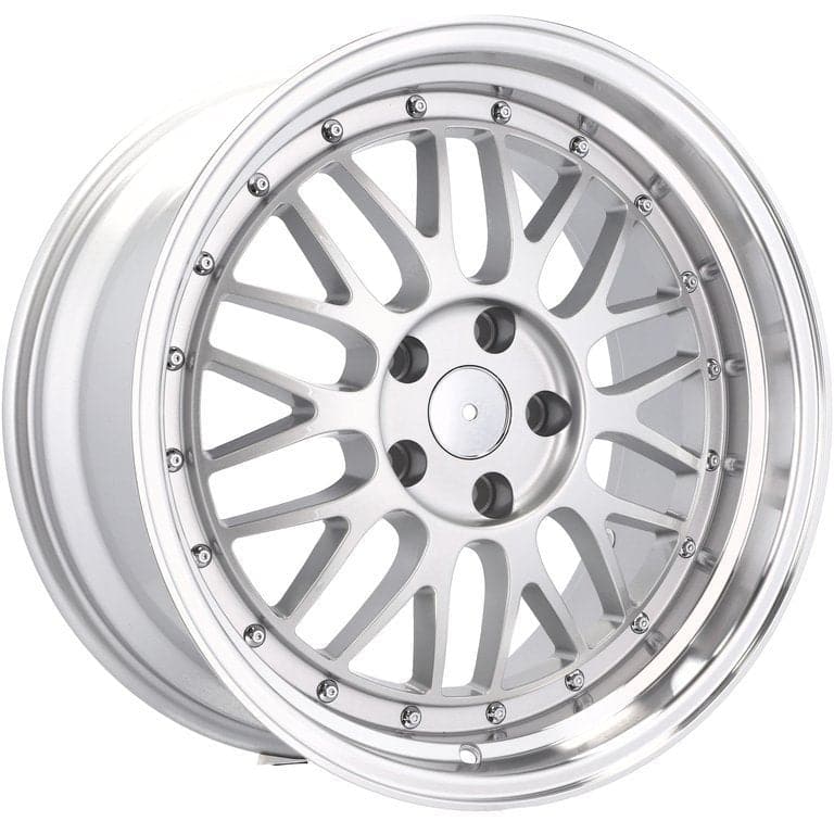 Alu kola Racing Line A1025 9x18 5x112 ET35 66.6 Machined Silver