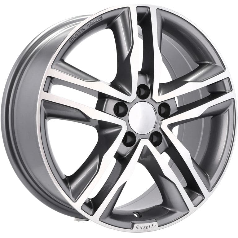 Alu kola pro Volkswagen BK424 7.5x17 5x120 ET50 65.1 Grey Polished