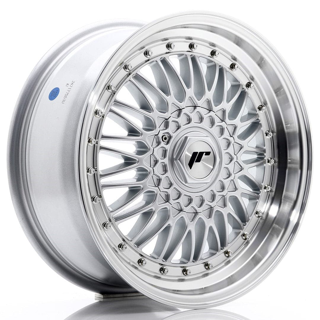 Alu kola Japan Racing JR9 17x7,5 ET20-35 BLANK Silver w/Machined Lip+Silver Rivets WheelsUp