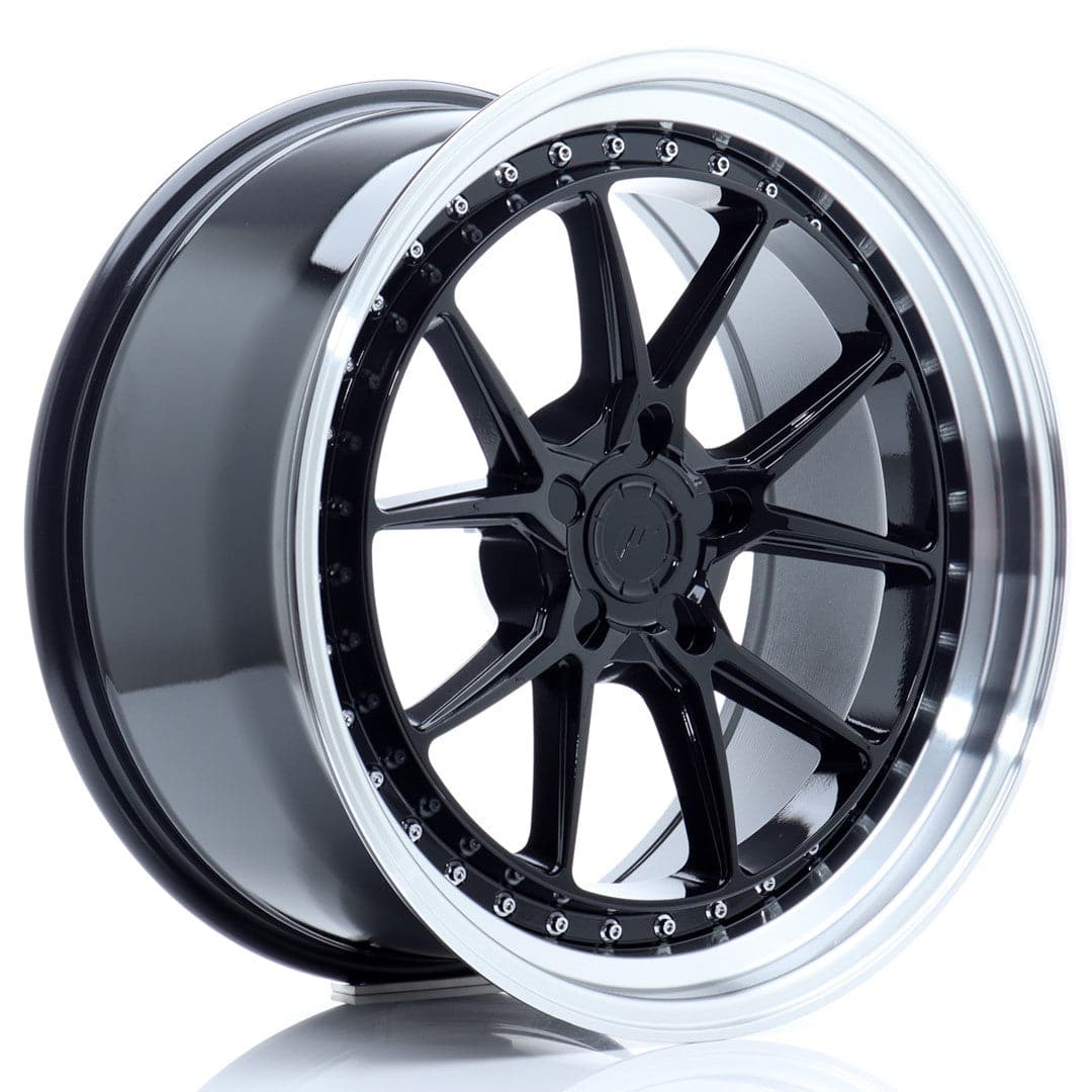 Alu kola Japan Racing JR39 19x9,5 ET15-35 5H BLANK Glossy Black w/Machined Lip WheelsUp
