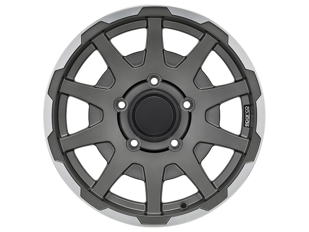 SPARCO DAKAR 5,5x16 5x139,7 ET0 108,3 Matt Dark Grey Lip Pol - Wheelsup.cz