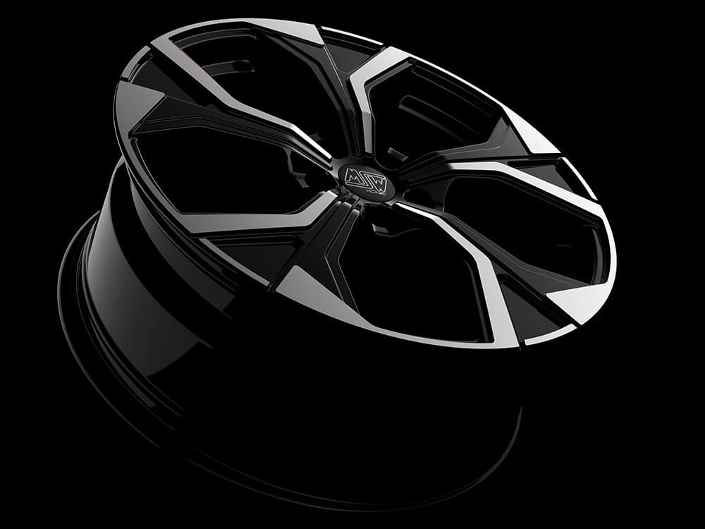 Alu kola MSW 43 7,5x18 5x100 ET46 57,1 černá WheelsUp