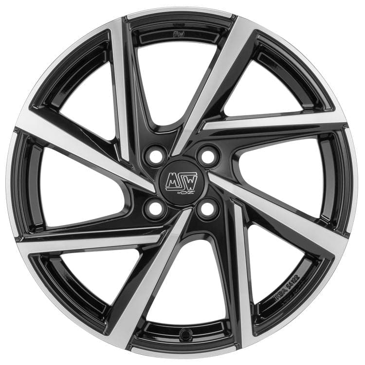 Alu kola MSW 80-4 7x17 4x100 ET37 63,4 černá WheelsUp