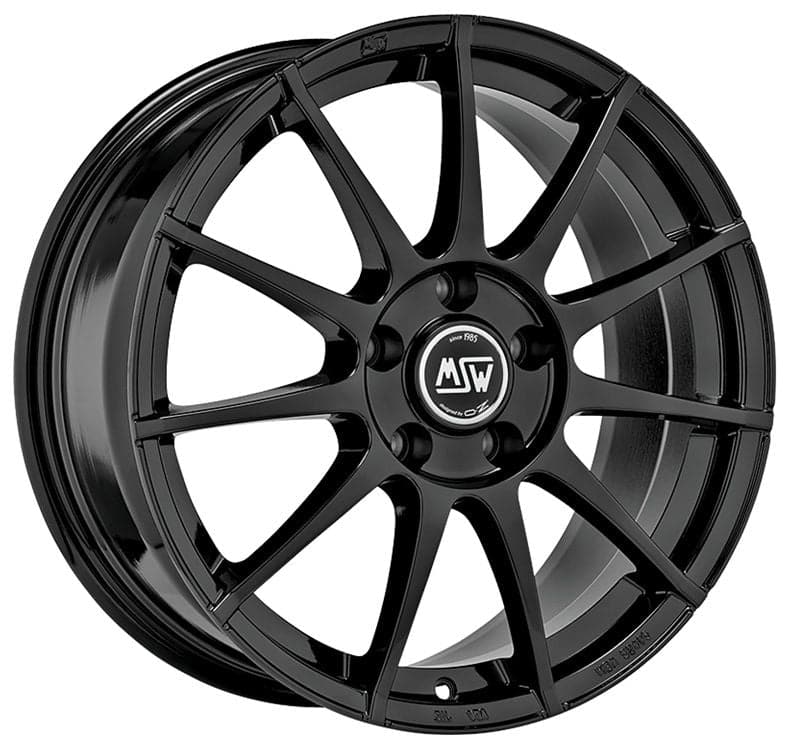 Alu kola MSW 85 7x17 4x100 ET37 63,3 Gloss Black WheelsUp