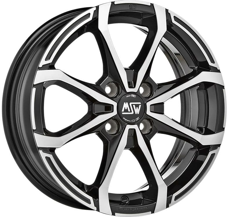 Alu kola MSW X4 7x16 4x108 ET37 63,4 černá WheelsUp