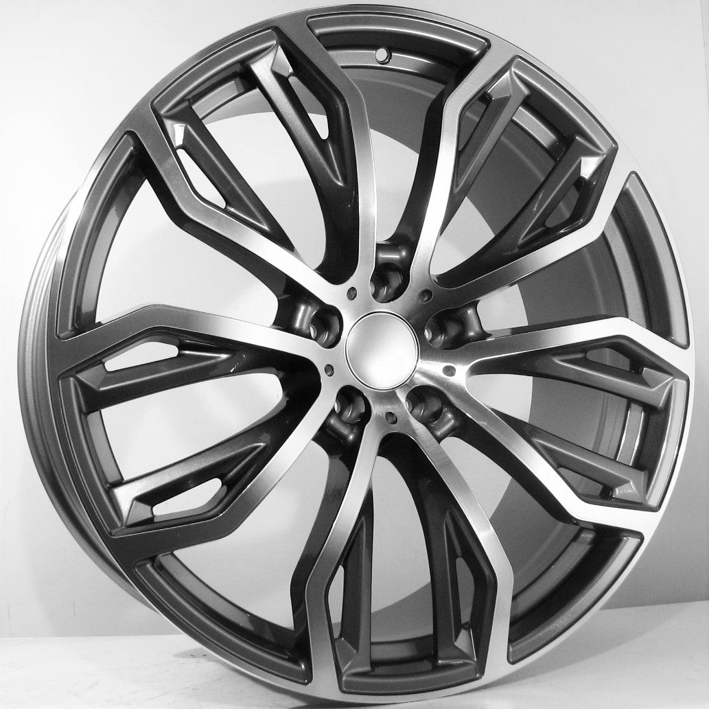 Alu kola Racing Line Puaro 11x22 5x120 ET35 Grey Face Machined WheelsUp