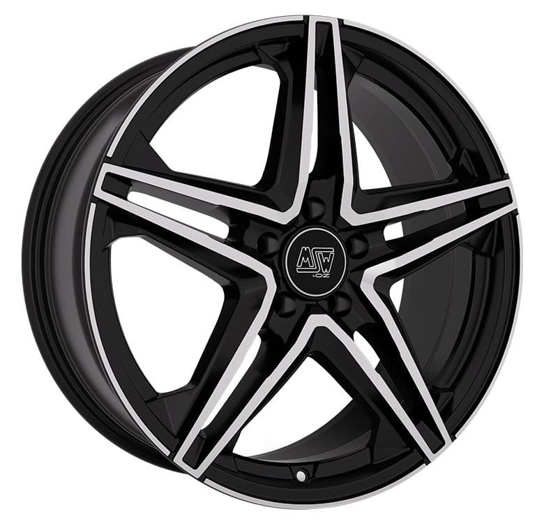Alu kola MSW 31 7.5x18 5x112 ET48 Gloss Black Full Polished | Wheelsup.cz