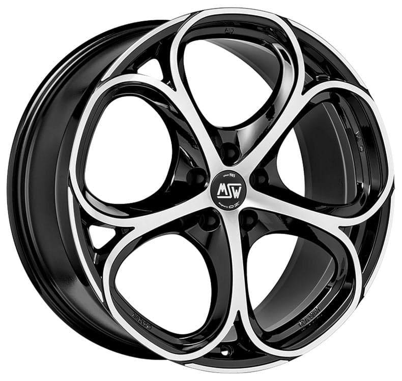 MSW 82 8x18 5x110 ET30 65,06 Gloss Black Full Polished - Wheelsup.sk