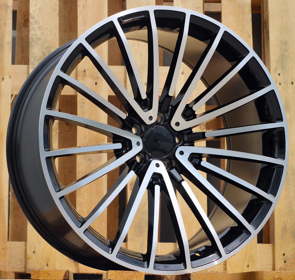 Alu kola pro Mercedes FB0566P 10x21 5x112 ET35 66.6 Black Polished | Wheelsup.cz