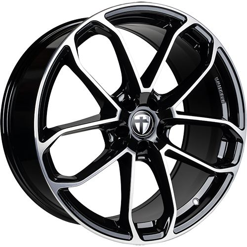 Alu kola Tomason AR2 10x22 5x112 ET20 66.6 black polished | Wheelsup.cz