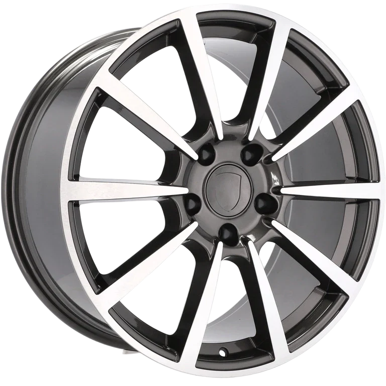 Alu kola pro Porsche 1067 8.5x20 5x130 ET50 71.6 Grey Polished | Wheelsup.cz