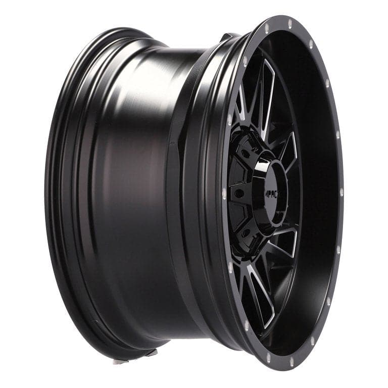 Racingline B1544 18x9 10x127 ET-12 Black Matt & Polished Lip SUV, Off Road - Wheelsup.sk