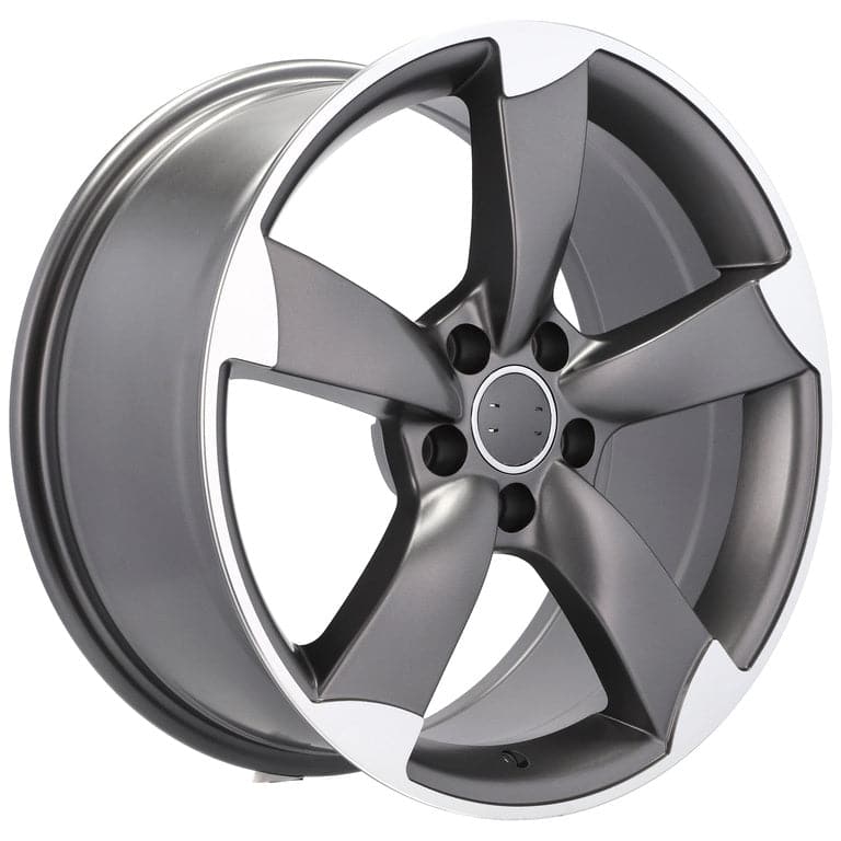 Racingline BK217 16x7.5 5x100 ET36 Grey Polished Half Matt Audi - Wheelsup.sk