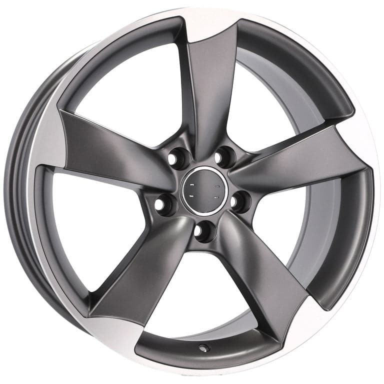 Racingline BK217 16x7.5 5x100 ET36 Grey Polished Half Matt Audi - Wheelsup.sk