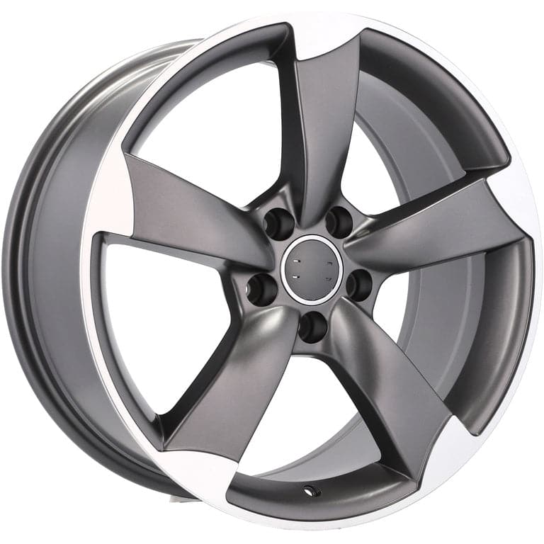 Racingline BK217 16x7.5 5x100 ET36 Grey Polished Half Matt Audi - Wheelsup.sk