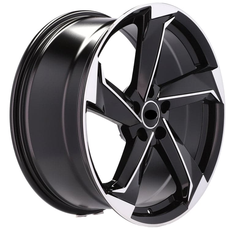 Racingline B5185 18x8 5x112 ET35 Black Polished Audi - Wheelsup.sk