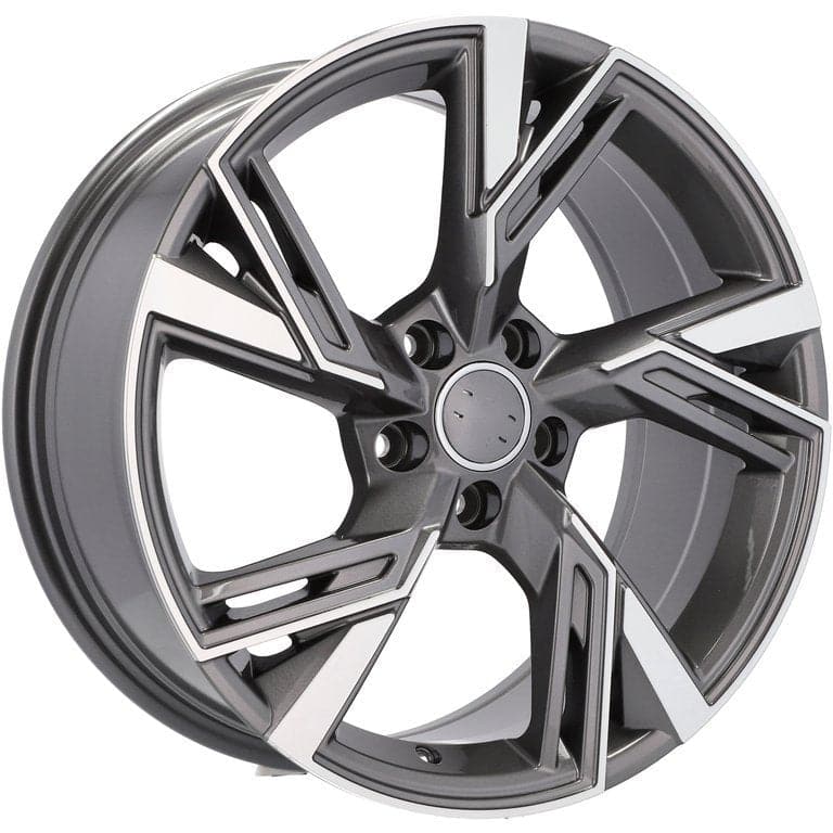 Racingline B1571 18x8 5x112 ET39 Grey Polished Audi - Wheelsup.sk