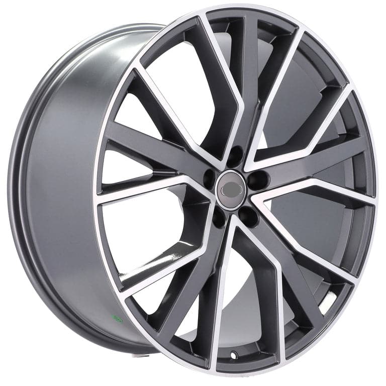 Alu kola pro Audi B5131 10x22 5x112 ET21 66.6 Grey Polished Half Matt | Wheelsup.cz
