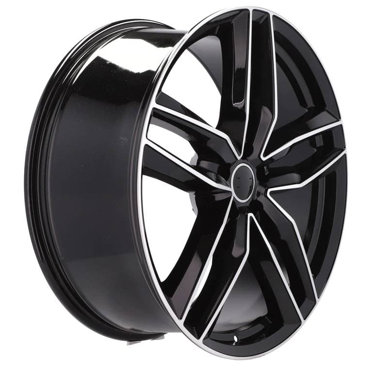 Racingline BK690 16x7 5x100 ET34 Black Polished Audi - Wheelsup.sk