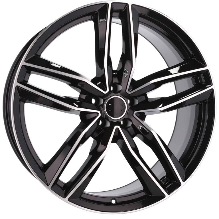 Racingline BK690 16x7 5x100 ET34 Black Polished Audi - Wheelsup.sk