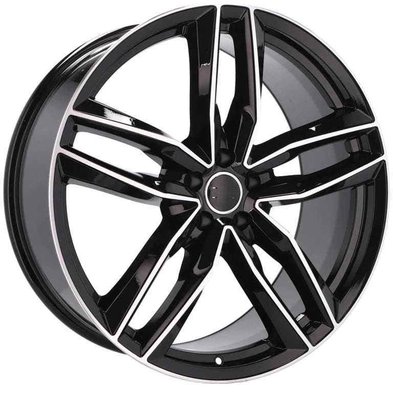 Racingline BK690 16x7 5x100 ET34 Black Polished Audi - Wheelsup.sk
