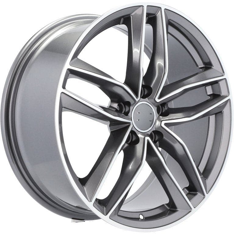 Racingline BK690 16x7 5x100 ET34 Grey Polished Audi - Wheelsup.sk