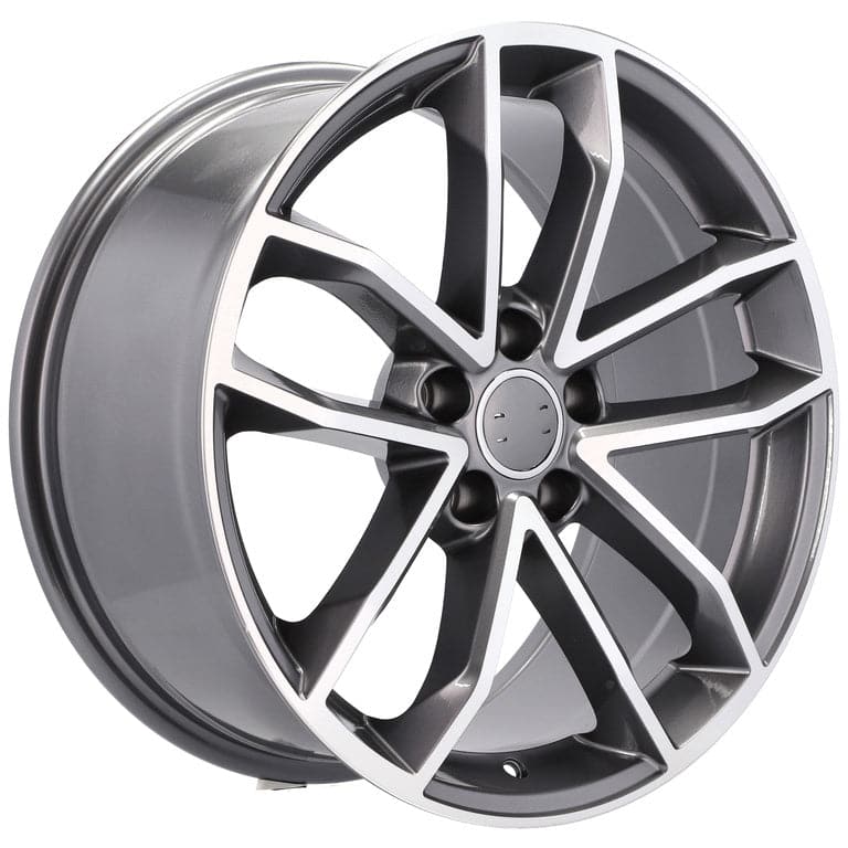 Racingline B5232 18x8.5 5x112 ET30 Grey Polished & Powder Coating Audi - Wheelsup.sk