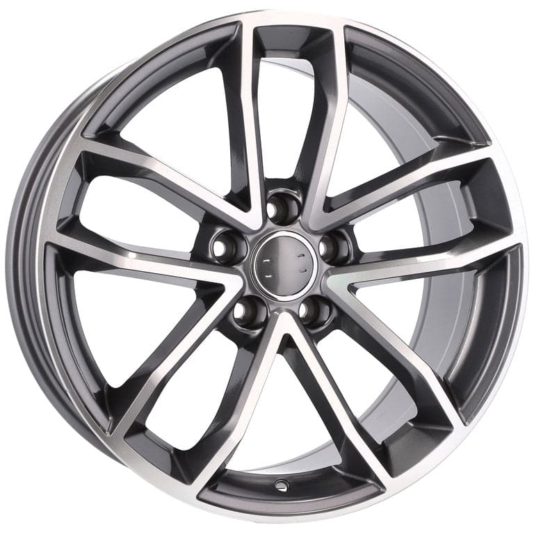 Racingline B5232 18x8.5 5x112 ET30 Grey Polished & Powder Coating Audi - Wheelsup.sk