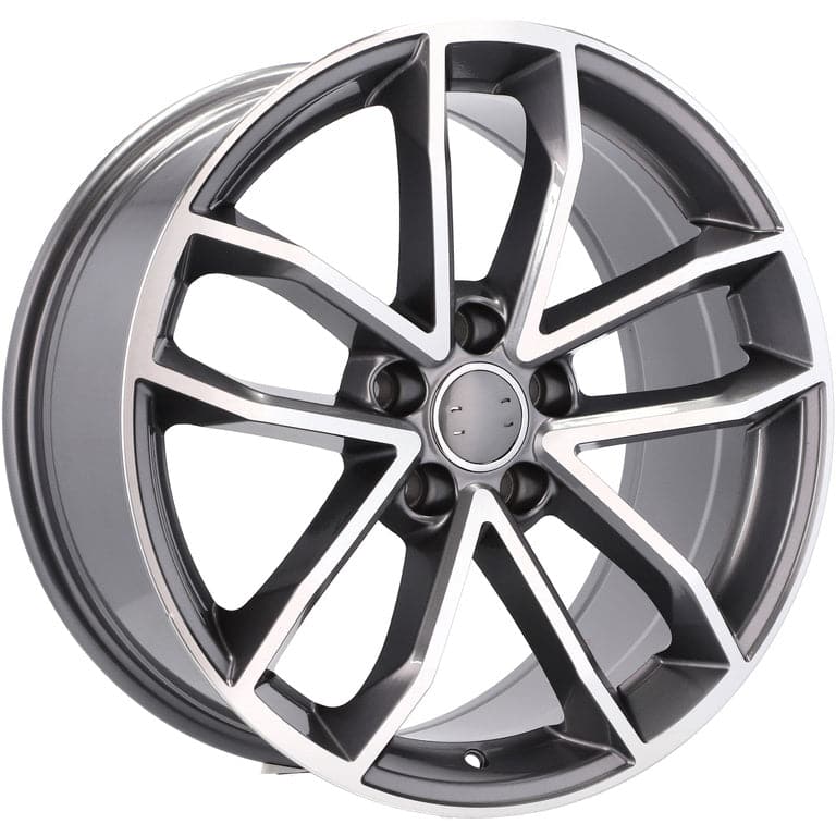 Racingline B5232 18x8.5 5x112 ET30 Grey Polished & Powder Coating Audi - Wheelsup.sk