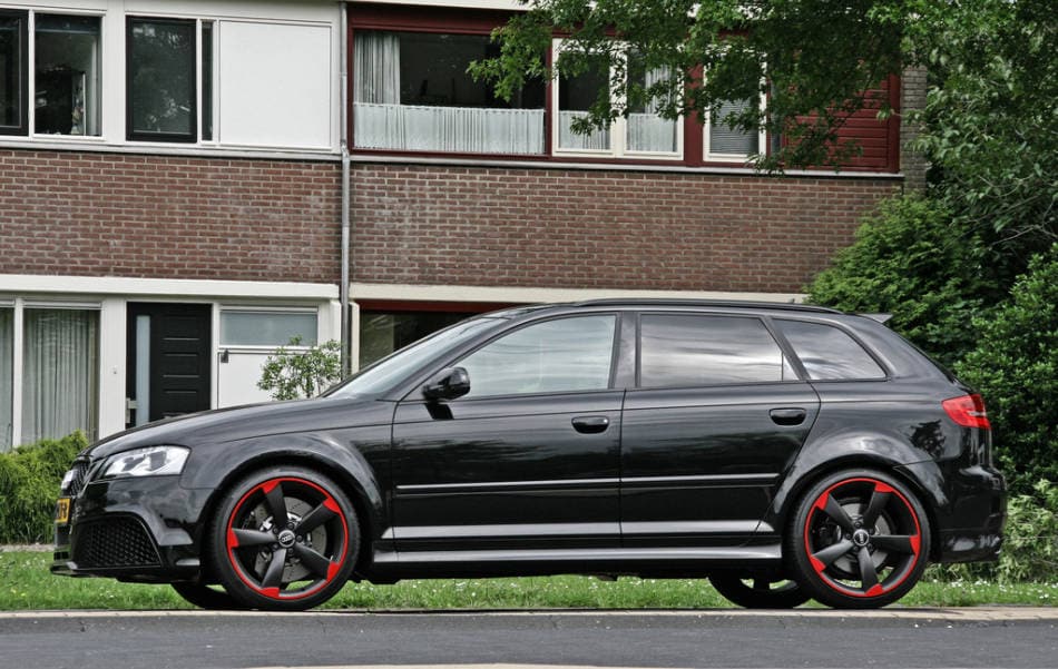 Racingline BK217 19x8.5 5x112 ET45 Black & Red Line Audi - Wheelsup.sk