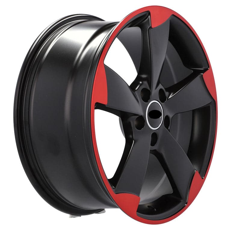 Racingline BK217 19x8.5 5x112 ET45 Black & Red Line Audi - Wheelsup.sk