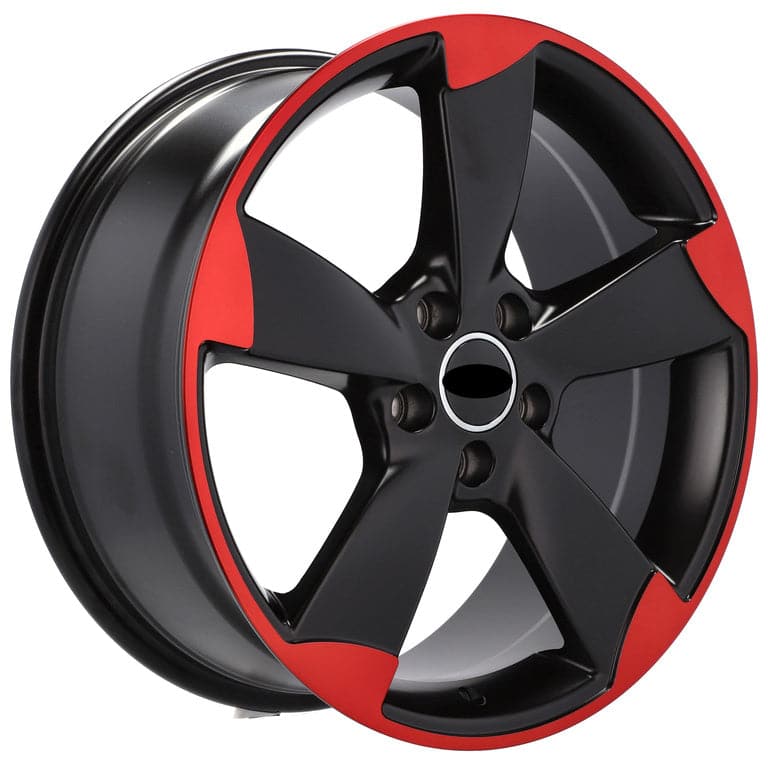 Racingline BK217 19x8.5 5x112 ET45 Black & Red Line Audi - Wheelsup.sk