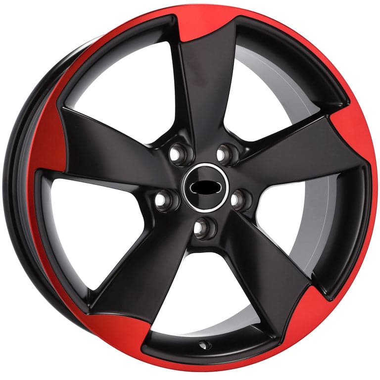 Racingline BK217 19x8.5 5x112 ET45 Black & Red Line Audi - Wheelsup.sk