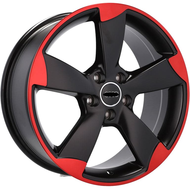 Racingline BK217 19x8.5 5x112 ET45 Black & Red Line Audi - Wheelsup.sk