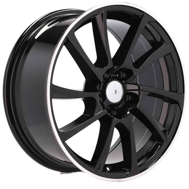 Racingline B1135 19x8.5 5x112 ET35 Black & Polished Lip Audi - Wheelsup.sk