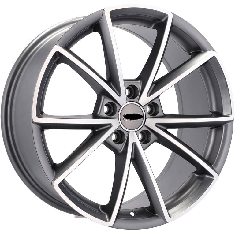 Alu kola pro Audi BK703 7.5x17 5x112 ET42 66.6 Grey Polished Half Matt | Wheelsup.cz