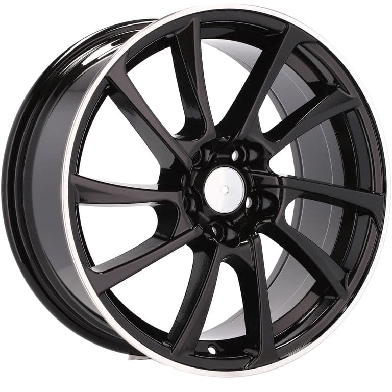 Racingline B1135 18x8 5x112 ET39 Black Polished Audi - Wheelsup.sk