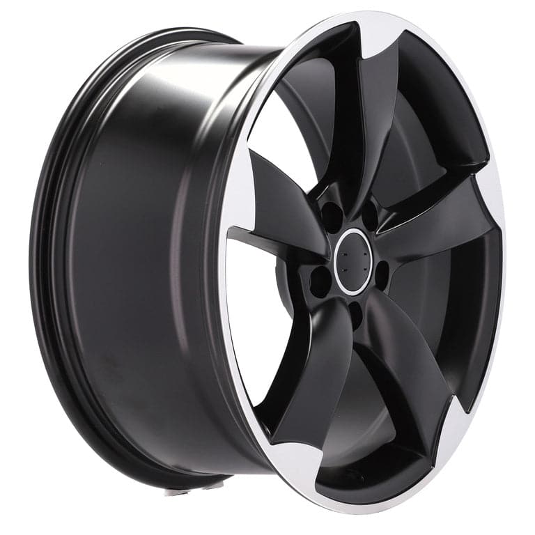 Racingline BK217 18x8.5 5x112 ET35 Black Polished Half Matt Audi - Wheelsup.sk