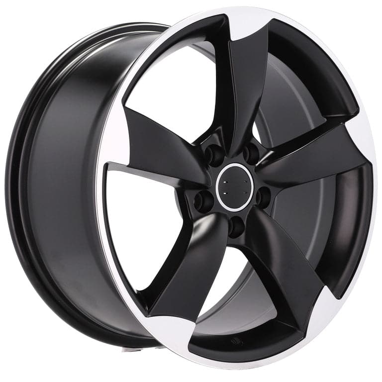 Racingline BK217 18x8.5 5x112 ET35 Black Polished Half Matt Audi - Wheelsup.sk