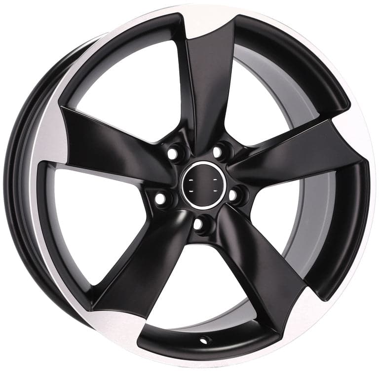Racingline BK217 18x8.5 5x112 ET35 Black Polished Half Matt Audi - Wheelsup.sk