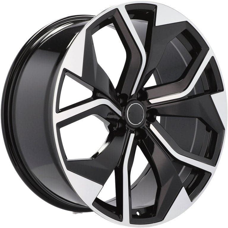 Racingline B1637 21x9.5 5x112 ET20 Black Polished Audi - Wheelsup.sk