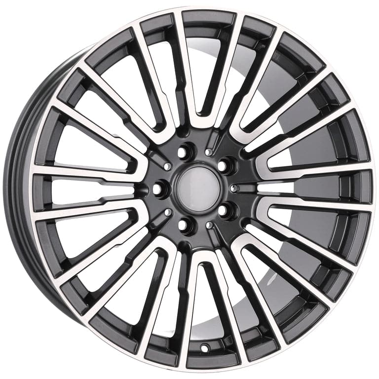 Racingline A1242 20x8.5 5x120 ET25 Grey Polished & Powder Coating BMW - Wheelsup.sk
