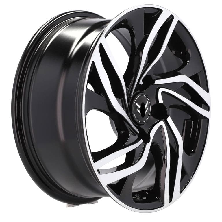 Racingline BK607 16x7 4x108 ET25 Black Polished Citroen - Wheelsup.sk