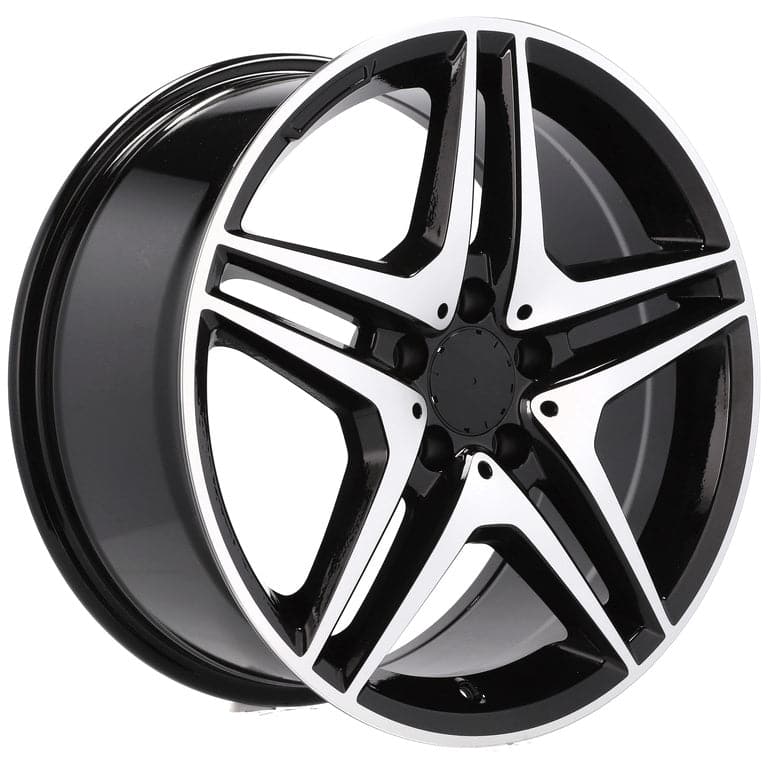 Racingline BY496 19x9.5 5x112 ET43 Black Polished Mercedes - Wheelsup.sk