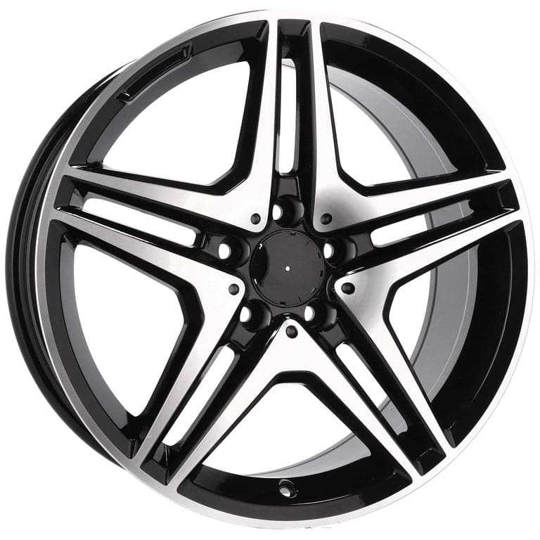 Racingline BY496 19x9.5 5x112 ET43 Black Polished Mercedes - Wheelsup.sk