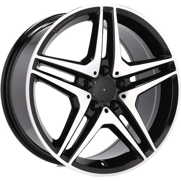 Racingline BY496 19x9.5 5x112 ET43 Black Polished Mercedes - Wheelsup.sk