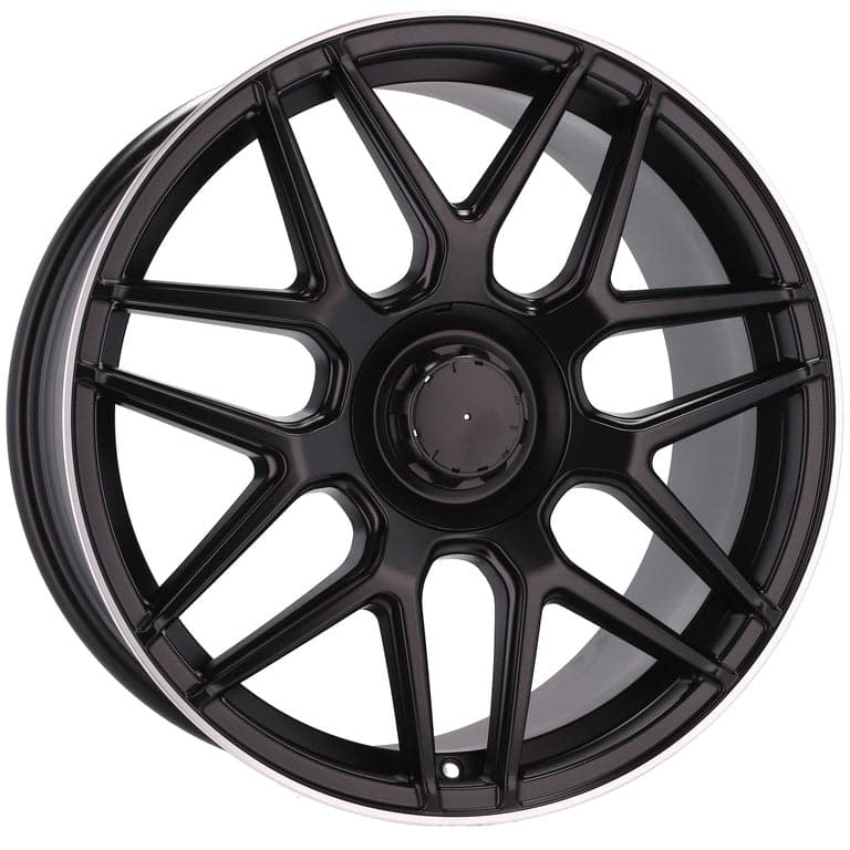 Racingline B5318 21x8.5 5x112 ET40 Black Half Matt & Polished Lip Mercedes - Wheelsup.sk