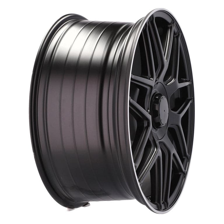 Racingline B5318 21x8.5 5x112 ET35 Black Half Matt & Polished Lip Mercedes - Wheelsup.sk