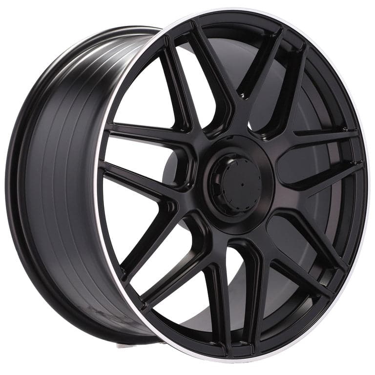 Racingline B5318 21x8.5 5x112 ET35 Black Half Matt & Polished Lip Mercedes - Wheelsup.sk